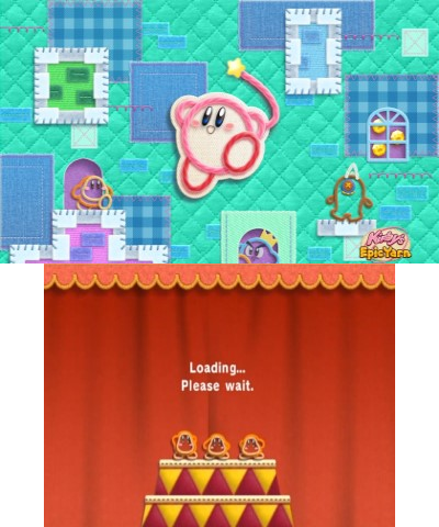 Kirby's Epic Yarn Splash Screen