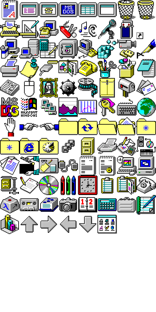 Windows 3.1x Icons