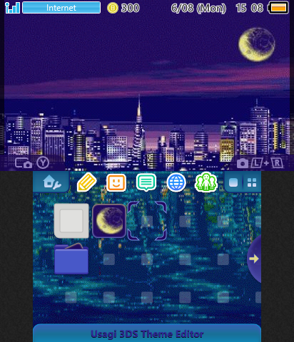 Pixel City at night