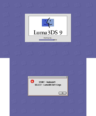 Luma3DS (MacOS) 9 Boot Screen