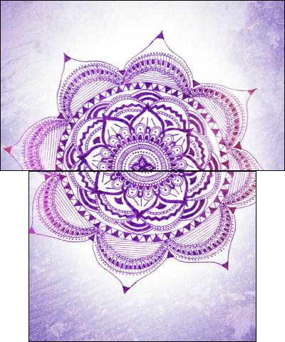 purple henna flower