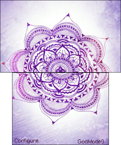 purple henna flower buttons