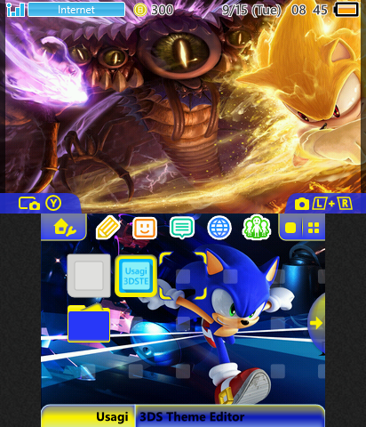Sonic VS Dark Gaia theme
