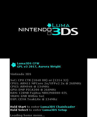 Luma3DS BIOS Region free - O3DS