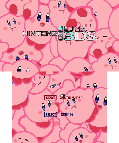 Tile Kirby Splash Screen 3DS