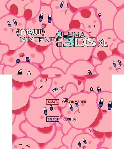 Tile Kirby Splash Screen N3DSXL