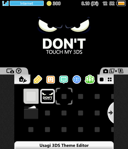 Don't Touch my 3DS Theme