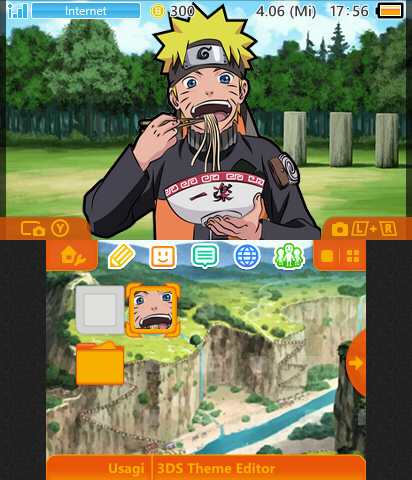 Naruto eating ramen