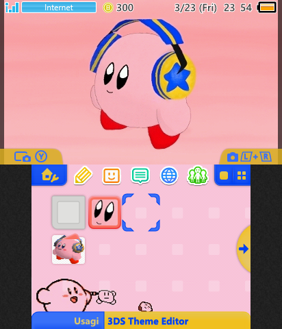 Kirby With Headphones