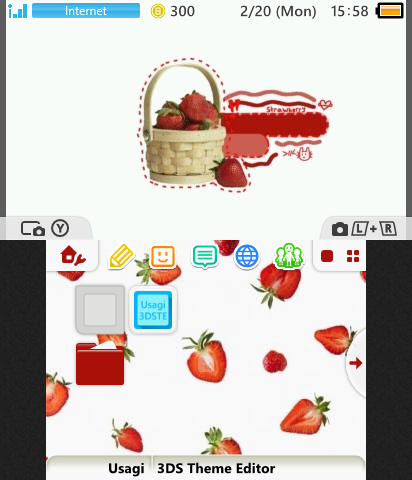 Strawberry theme<,<