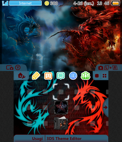 red vs blue dragon