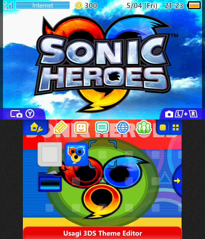 Sonic Heroes - Menu Style