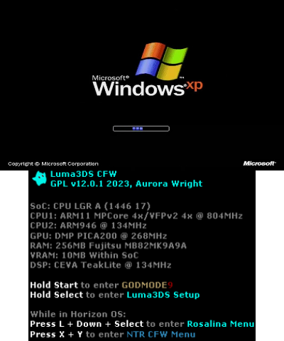 Windows Xp Luma3ds