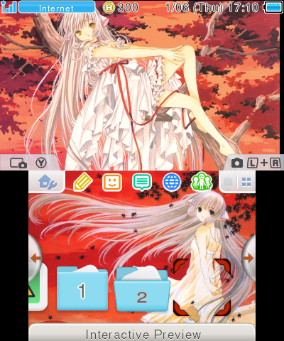 chii chobits red theme