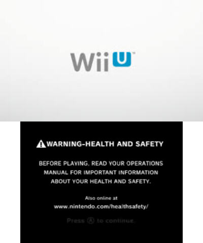 Wii U bootup