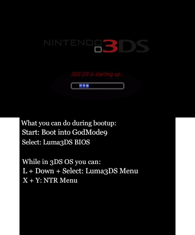 3DS Startup Screen
