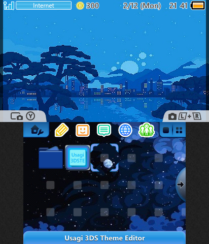 pixel chill blue